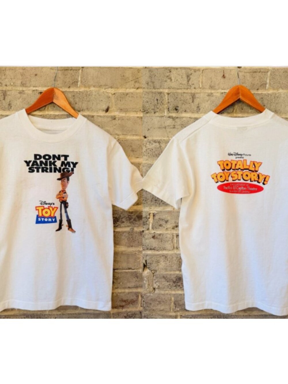Vintage Toy Story Woody Graphic Tee Retro Disney Y2K Streetwear Shirt - Picture 1 of 3